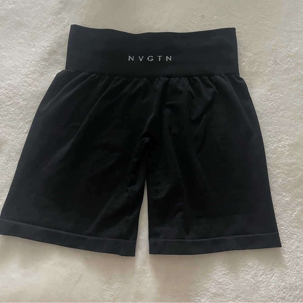 Black Seamless NVGTN Shorts